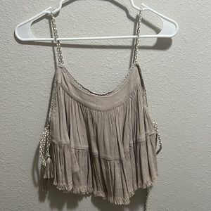 Tank tank top with ties and rope detail